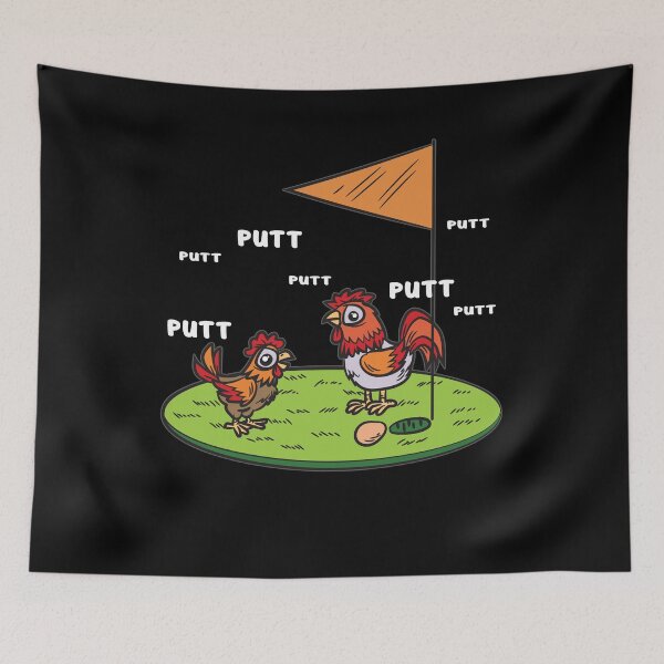 Item preview, Funny Mini Golf Chicken Joke designed and sold by Moonpie90.