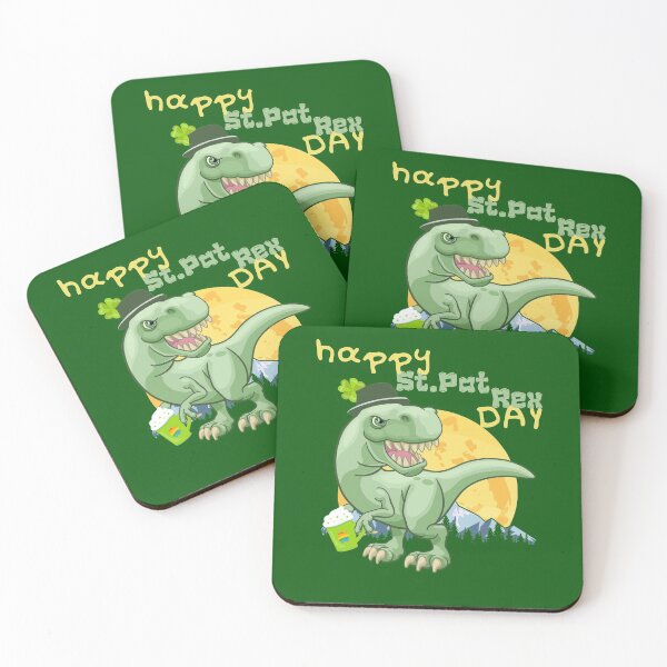 Item preview, Happy St Pat-Rex day, Funny St Patrick's Day Dinosaurs  designed and sold by GulQari.