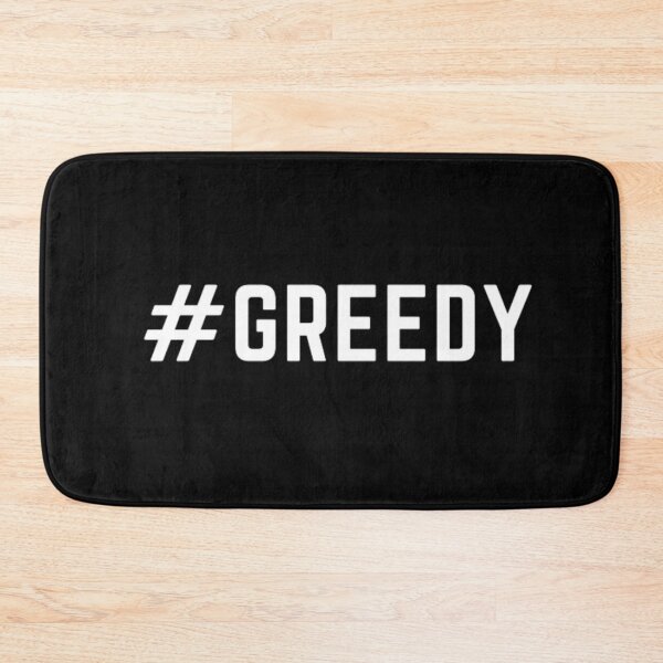 Item preview, STONKS ONLY GO UP repeat "#GREEDY" sarcastic quote sticker [P-Q 125B][770] designed and sold by HIPNOTIZAR  CRAFTS.