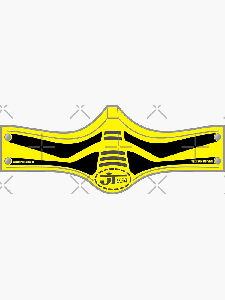 Copy of Race Face Mask Retro Motocross Face Guard Style - Yellow & Black by racerspitstop