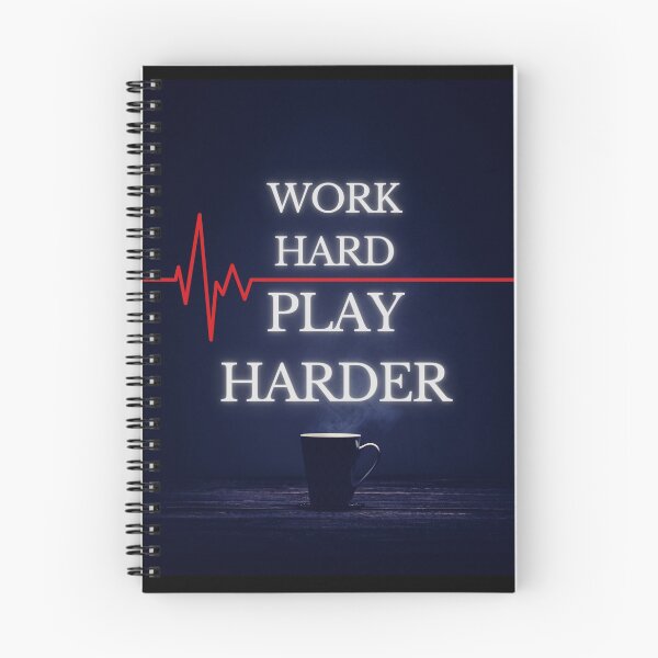 Item preview, WORK HARD PLAY HARDER masters coffee  designed and sold by SilverVixxxen.