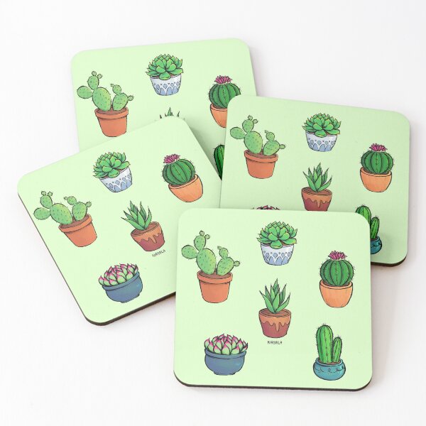 Item preview, Cacti and succulents in pots designed and sold by Nayala-Art.