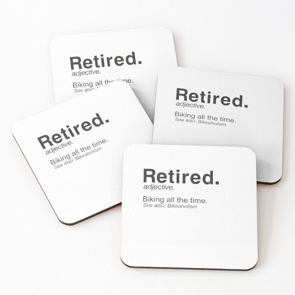 Item preview, Retired Definition Bike Retirement Plan - T-Shirt - white designed and sold by Gerdek.