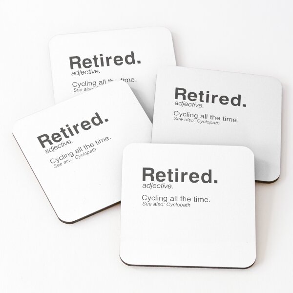 Item preview, Retired Definition Cycling Retirement Plan - T-Shirt - black designed and sold by Gerdek.