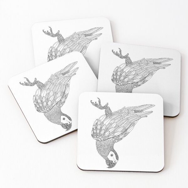 Item preview, African Grey Colour Me In designed and sold by Emma Martinez.