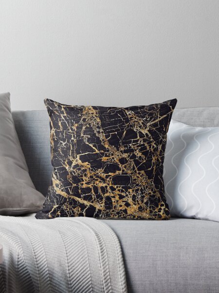 Item preview, Black and Gold Marble - Gold Veined designed and sold by SaraduJour.