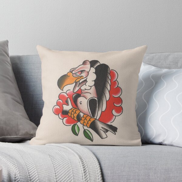 Vulture Throw Pillow