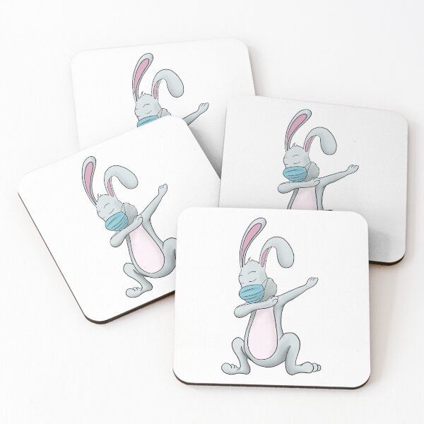 Item preview, Dabbing Bunny with face mask happy easter 2021 designed and sold by Mesyo.
