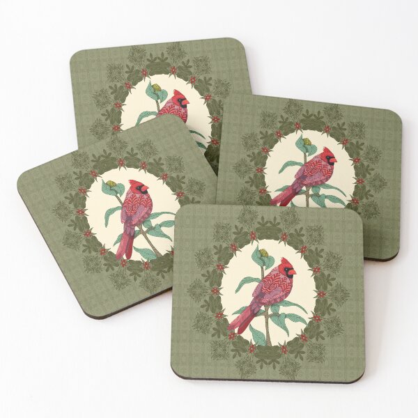 Item preview, Virginia Cardinal (green) designed and sold by artlovepassion.