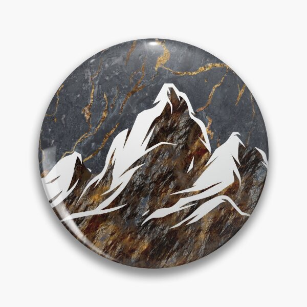 Item preview, Snowy Mountains With Marbling Texture Pattern designed and sold by MintaApparel.