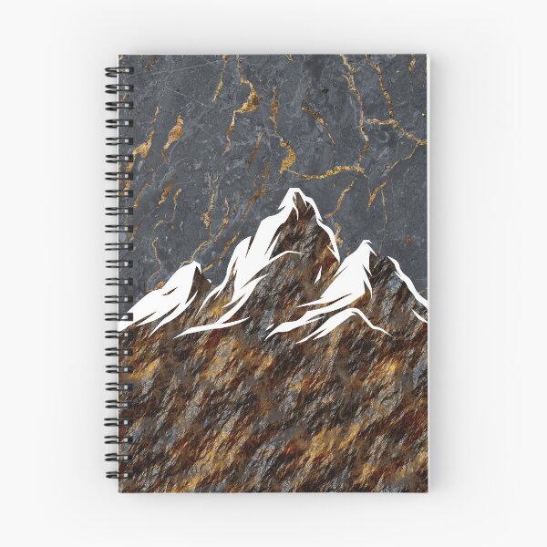 Item preview, Snowy Mountains With Marbling Texture Pattern designed and sold by MintaApparel.