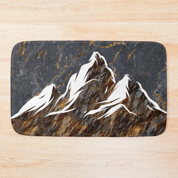 Item preview, Snowy Mountains With Marbling Texture Pattern designed and sold by MintaApparel.