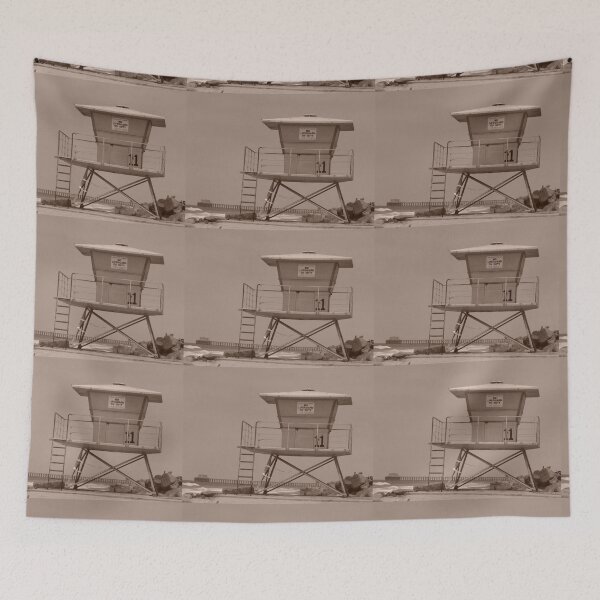 Item preview, Black and White Lifeguard Tower designed and sold by SashaSprite.