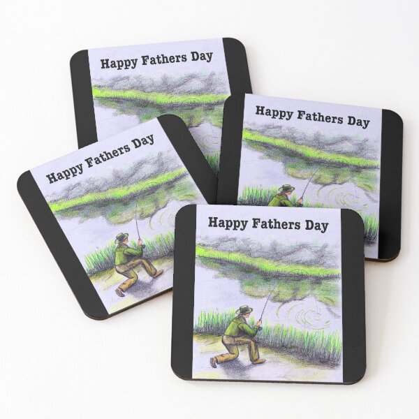 Item preview, Happy fathers day card fishing trout , salmon, fly fishing designed and sold by Gordon Lavender.