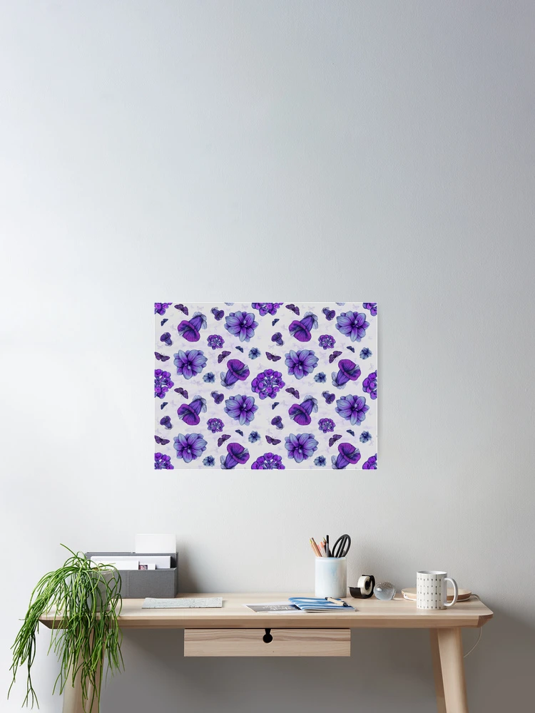 Thumbnail 2 of 3, Poster, Flower Pattern designed and sold by Neta Manor.