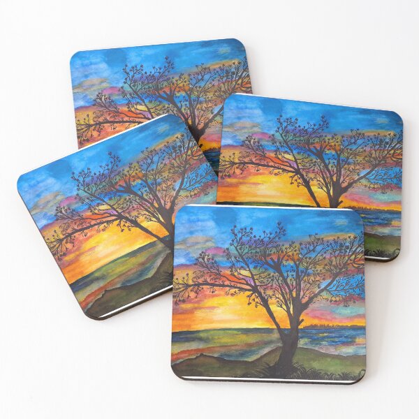 Item preview, Colorful sunrise designed and sold by Marbelayart.