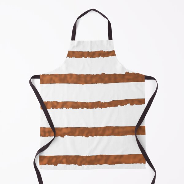 Item preview, Copper and white stripes decorative patterns designed and sold by NelBo.