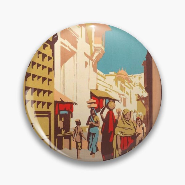 Item preview, See India Vintage Poster designed and sold by theeggplant.