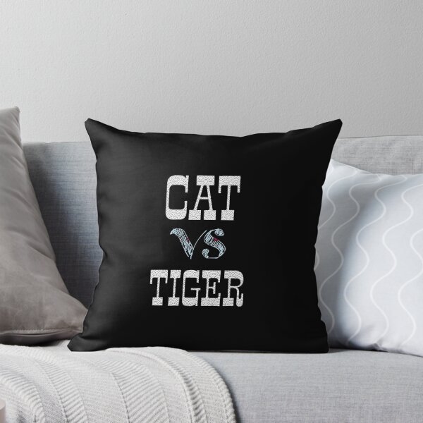 Item preview, cat vs tiger animal lover designed and sold by Shubatdesigns.