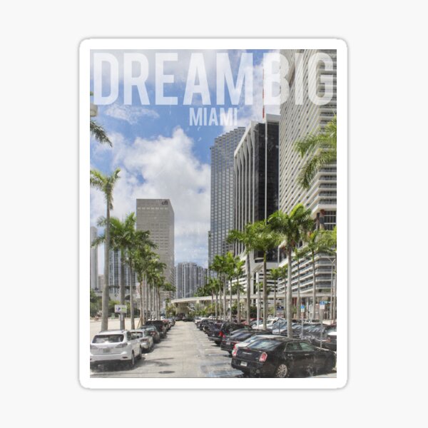Item preview, DreamBig Miami designed and sold by Lilugu.