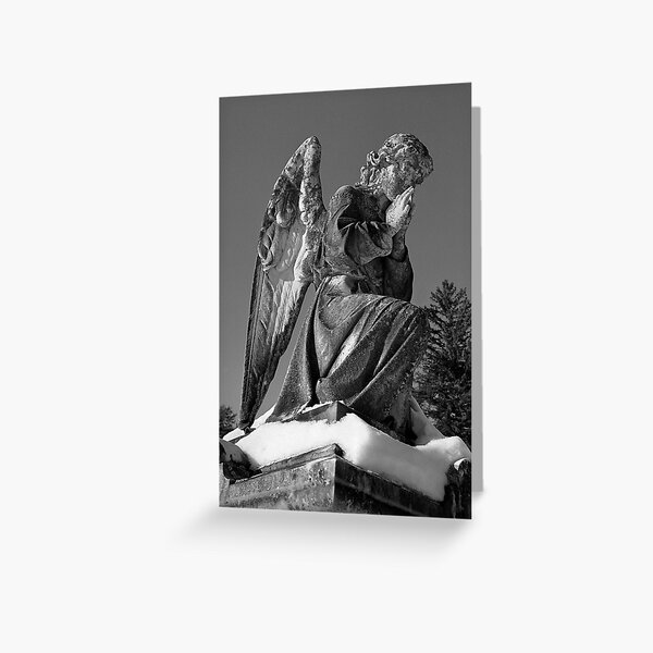 Item preview, Wintry Stone Angel designed and sold by bjfrenchphoto.