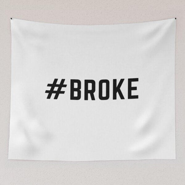 Item preview, EAT SLEEP HURDLES REPEAT  "#BROKE" sarcastic quote sticker [P-Q 130][779] designed and sold by HIPNOTIZAR  CRAFTS.