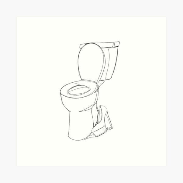 Bathroom Line Art Prints for Sale