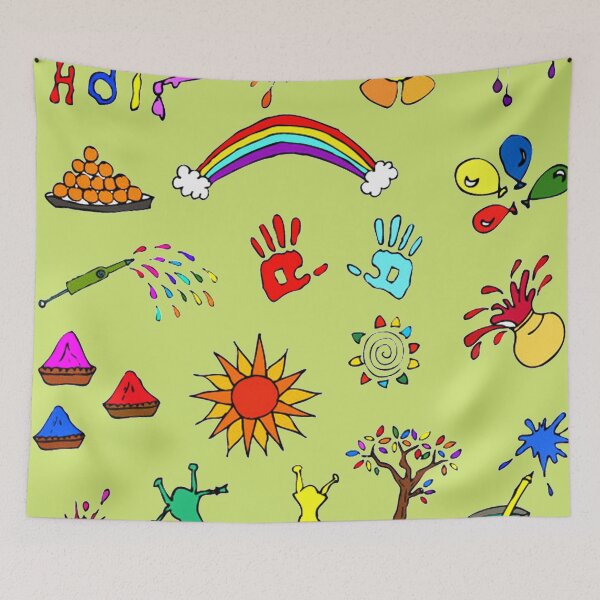 Item preview, Holi Doodle art designed and sold by ESDT.