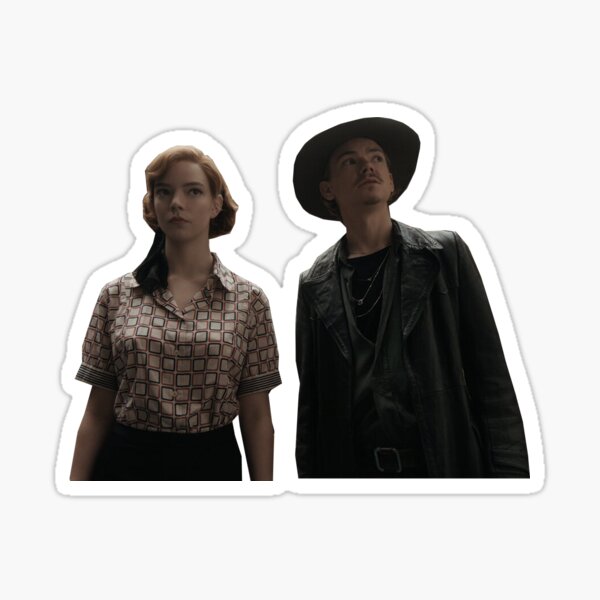 The Queen's Gambit Beth Harmon and Benny Watts | Sticker