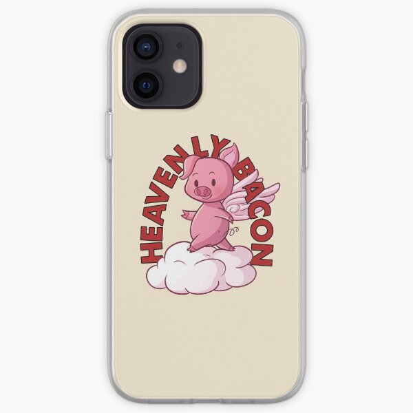 Heavenly Bacon - Cute Piggy Angel Gift For Bacon Lover iPhone Soft Case