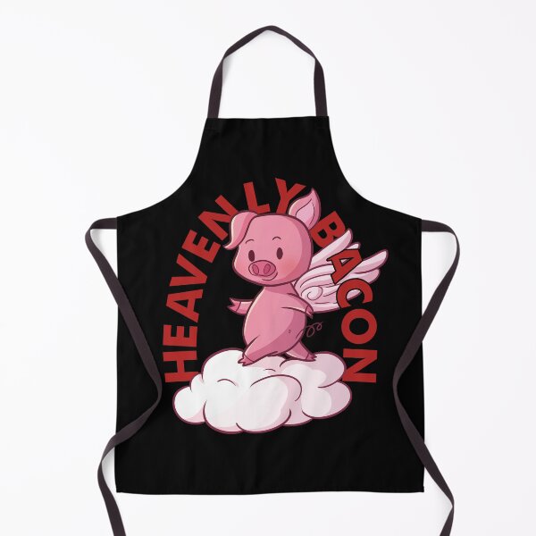 Heavenly Bacon - Cute Piggy Angel Gift For Bacon Lover Apron