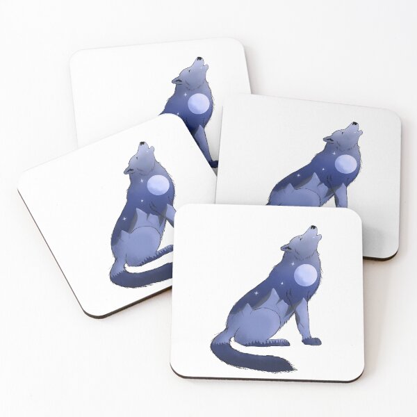 Item preview, Wolf howling at the moon in the mountains designed and sold by Mya Van Woudenberg.