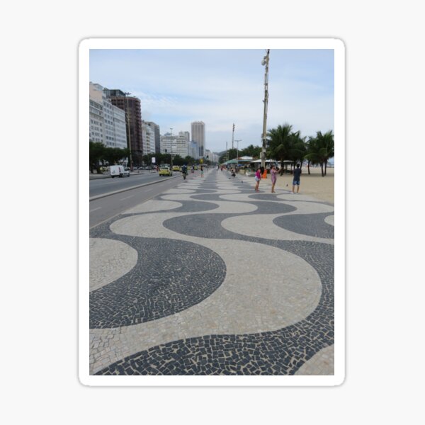 Item preview, Rio Brazil Copacabana Beach Boardwalk designed and sold by StrongJourneys.