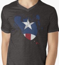 Ripped Star Spangled Men's V-Neck T-Shirt