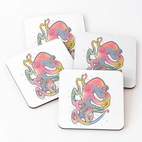 Item preview, rainbow jelly octopus  designed and sold by weilertsen.
