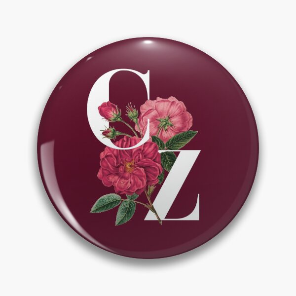 Artikelvorschau, C & Z Couples Anfangsbuchstabe Blumentypografie - C & Z zum Valentinstag entworfen und verkauft von ZeeZooo.