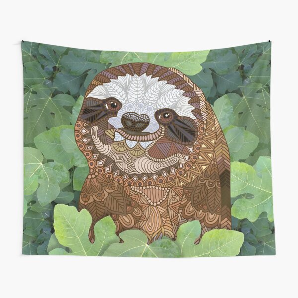 Happy Sloth Tapestry