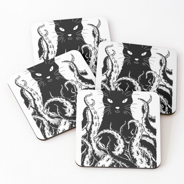 Item preview, Black cat & Octopus designed and sold by Dmitriy Daimon.