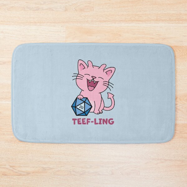 Item preview, DnD Tiefling Cat designed and sold by Cute N' Nerdy Shop.