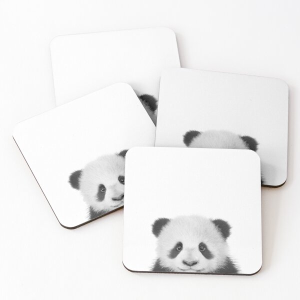 Item preview, Copy of Panda Bear Black & White Print by Zouzounio Art designed and sold by zouzounioart.