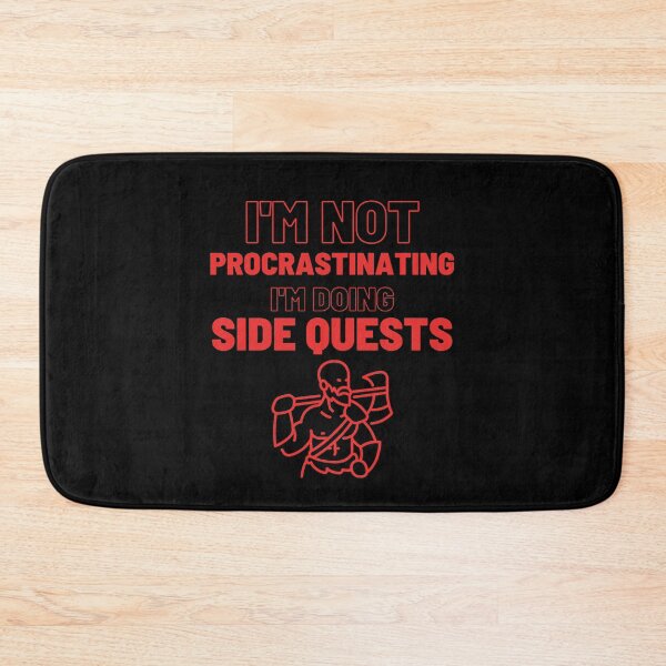 Item preview, I'm Not Procrastinating I'm doing Side Quest (barbarian) designed and sold by Quineveer Alice.