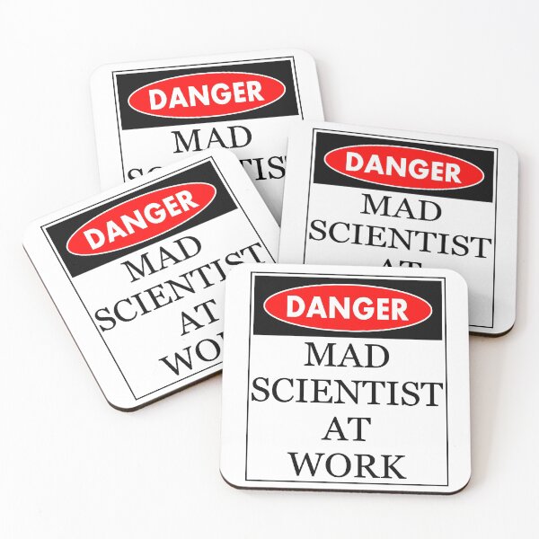 Item preview, Danger - Mad scientist at work designed and sold by RixzStuff.