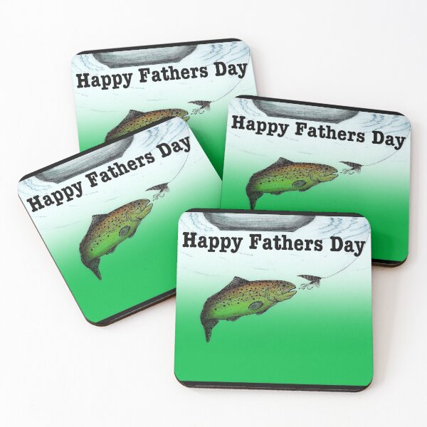 Item preview, Happy fathers day card fishing trout , salmon, fly fishing designed and sold by Gordon Lavender.