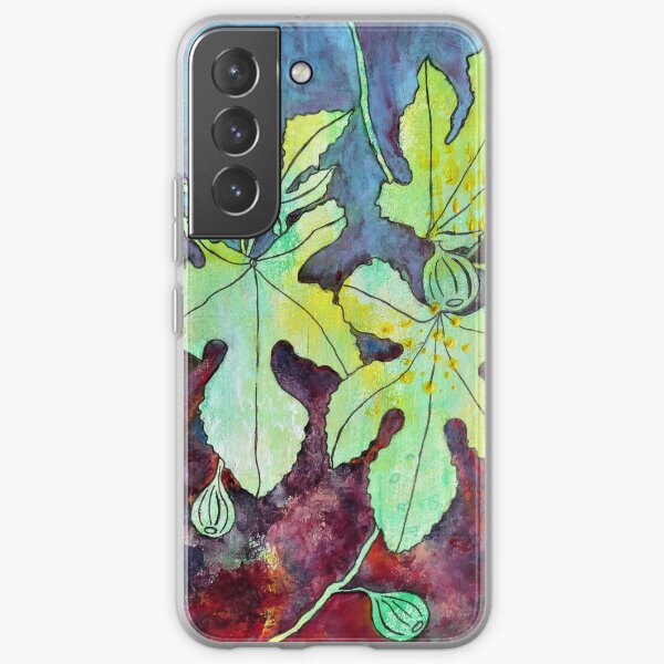 The shapes of leaves in summer Samsung Galaxy Soft Case