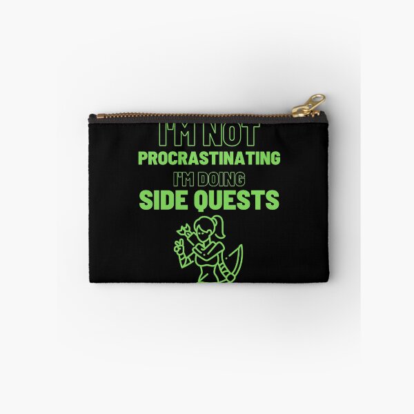 Item preview, I'm Not Procrastinating I'm doing Side Quest (female archer) designed and sold by Quineveer Alice.