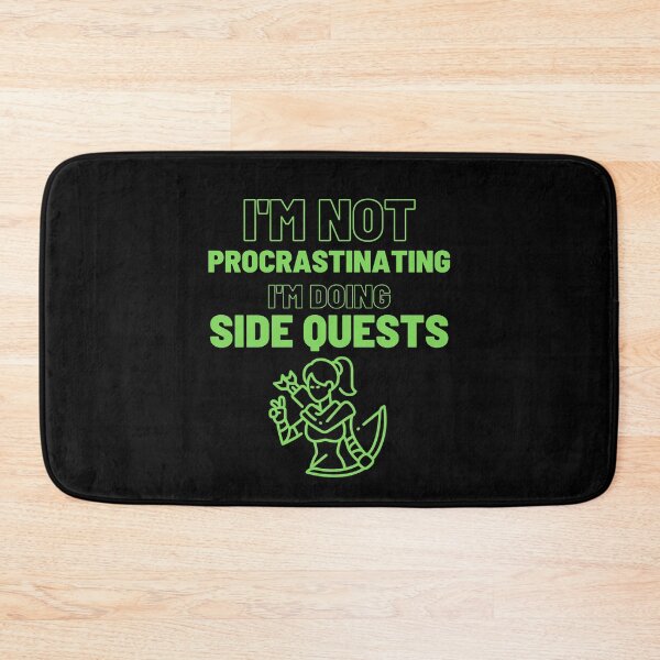 Item preview, I'm Not Procrastinating I'm doing Side Quest (female archer) designed and sold by Quineveer Alice.