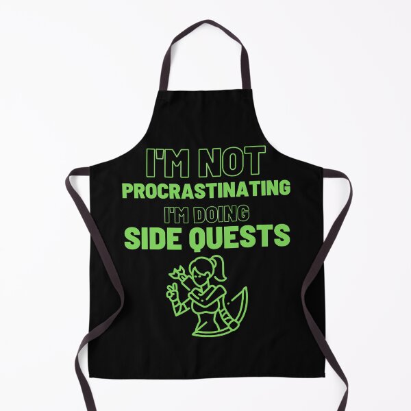 Item preview, I'm Not Procrastinating I'm doing Side Quest (female archer) designed and sold by Quineveer Alice.