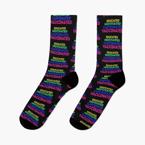 Item preview, Educated, Motivated, Caffeinated, Vaccinated. designed and sold by iconatastic.