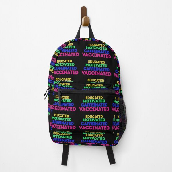 Item preview, Educated, Motivated, Caffeinated, Vaccinated. designed and sold by iconatastic.