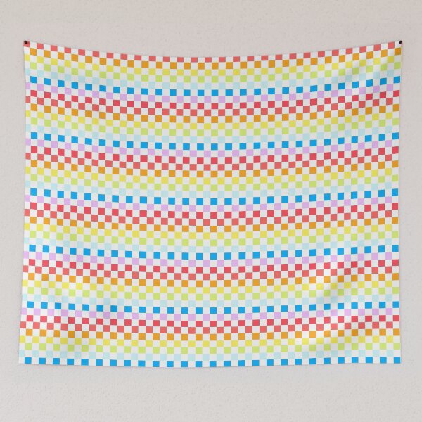 Item preview, Rainbow checkered pattern designed and sold by muffinstandd.